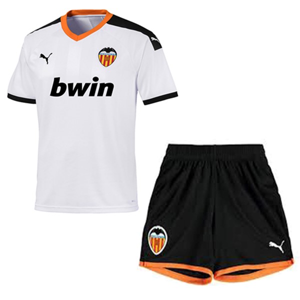 Camiseta Valencia 1ª Niño 2019-2020 Blanco